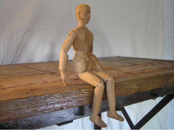 19世紀 フランス デッサン用木製マネキン - フランス・アンティーク & ヴィンテージ